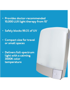 Lámpara de Terapia de Luz Brillante Carex P80100 LED 2