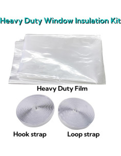 Kit Aislante de Ventanas StarJungle 1.30 m Plástico Claro 2