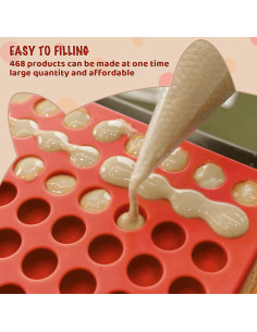 Moldes de Silicona HKNMTT para Golosinas de Perro 468 Cavidades 2