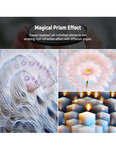 Filtro Prisma Kaleidoscopio NEEWER 58mm para Cámara