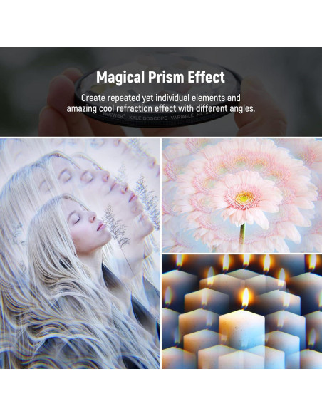 Filtro Prisma Kaleidoscopio NEEWER 58mm para Cámara