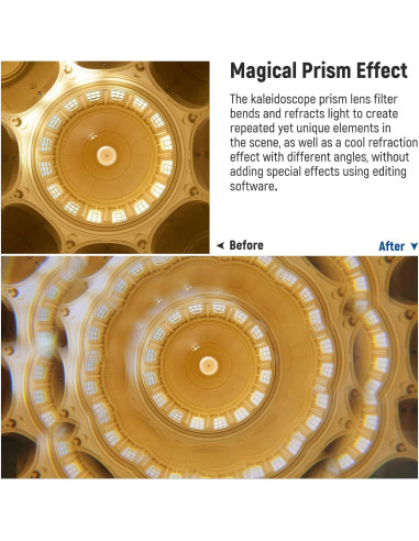 Filtro Prisma Kaleidoscopio NEEWER 58mm para Cámara