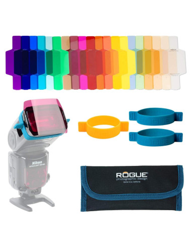 Geles Flash Rogue - Kit de 20 Filtros de Iluminación para Speedlights