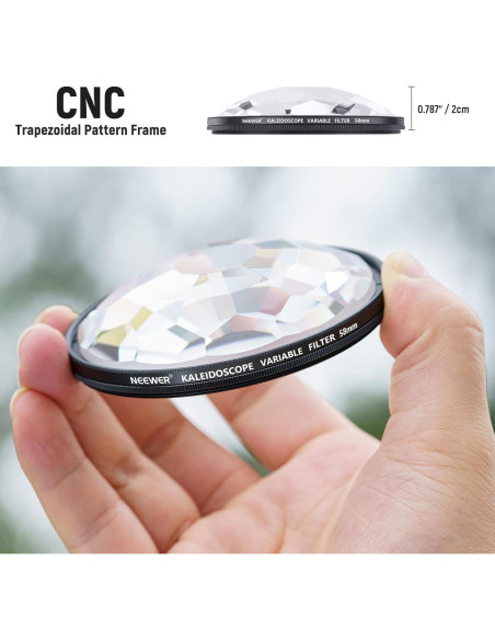 Filtro Prisma Kaleidoscopio NEEWER 58mm para Cámara