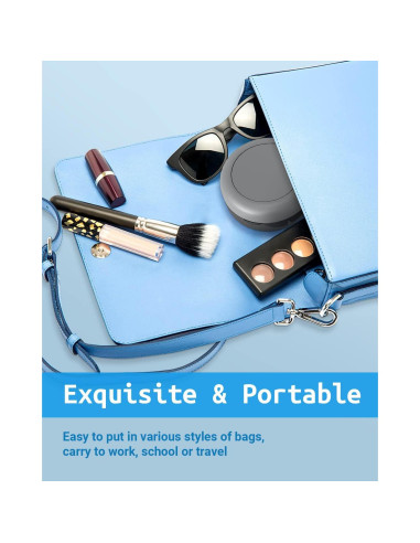 Estuche para Dentaduras SEANCHEER Gris Portátil a Prueba de Fugas