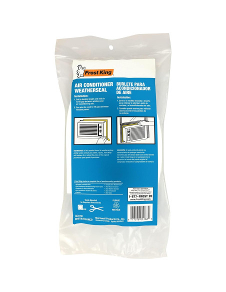 Sello Climático Frost King AC41WA 3.81 cm x 1.27 cm x 101.6 cm Blanco