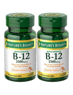 Vitamina B-12 Nature's Bounty 2500 mcg Sabor Cereza 150 Tabletas