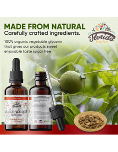 Tintura Orgánica de Nogal Negro Florida Herbs 59 ml Gotas 2