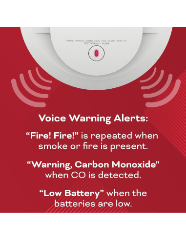 Detector de Humo y Monóxido Kidde + 2 Extintores 1.13 kg