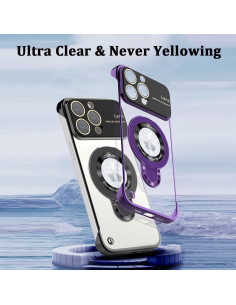 Funda Magnética Slim Omio para iPhone 14 Pro Negra con Soporte 2