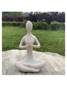 Estatua de Yoga Echainstar 20cm Decoración Zen para Hogar