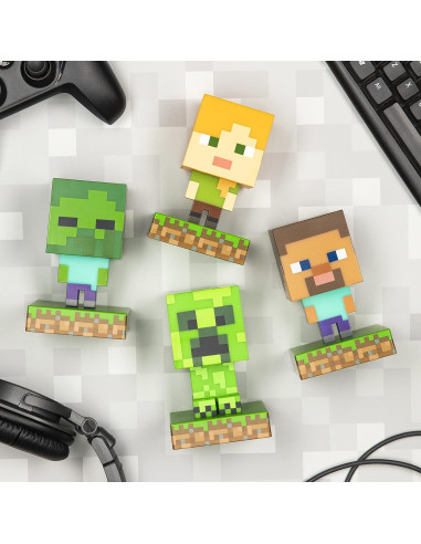 Luz Nocturna Icono Alex Minecraft Paladone 11cm LED