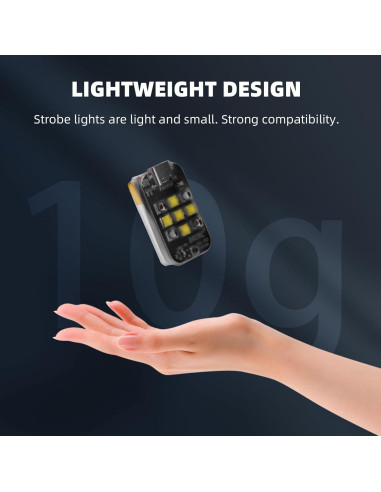 Luz Estroboscópica BRDRC para Drones - Recargable y Brillante
