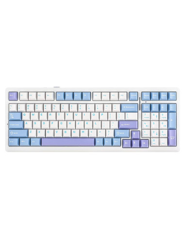 Teclado Mecánico Inalámbrico EPOMAKER F99 96% Azul Claro