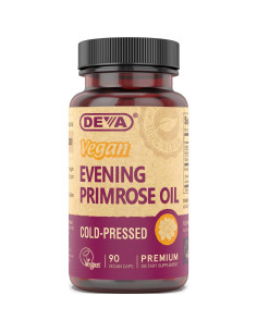 Aceite de Onagra Vegano DEVA 90 Cápsulas Prensado en Frío 2