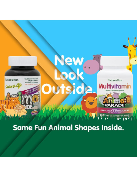 Multivitamina Masticable para Niños Natures Plus 90 Tabletas