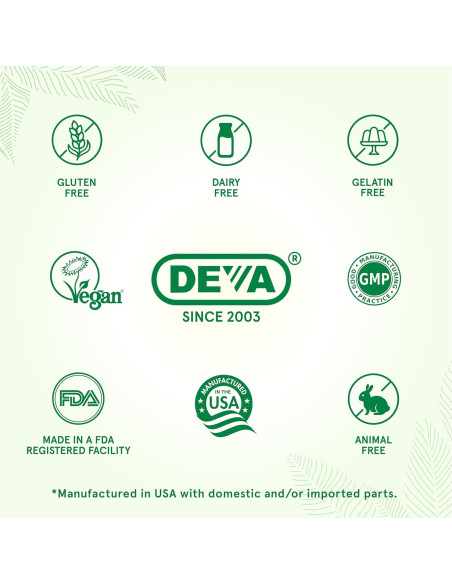 Aceite de Onagra Vegano DEVA 90 Cápsulas Prensado en Frío