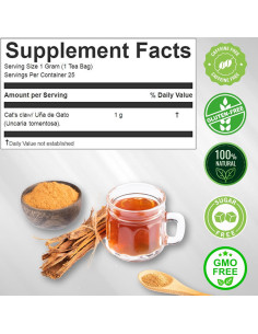 Té de Uña de Gato 50 Bolsitas Naturales Peruanos - Apoyo Inmunológico 2