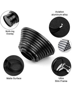 Juego de 20 Anillos Adaptadores de Metal Sedremm para Lentes 2