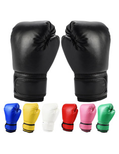 Guantes de Boxeo para Niños HLIN Sparring Negro 0.02 kg