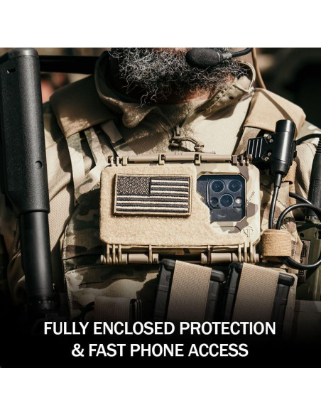 Estuche Thyrm DarkVault Comms 2.0 para Smartphone Negro Grande