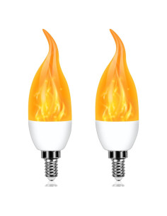 Bombillas LED E12 Efecto Llama Kestnsee - 2 Paquete 3W