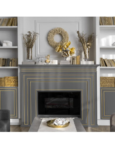 Moldura Autoadhesiva Flexible 20ft Oro Mate JSIWOTH 2