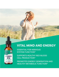 Suplemento Líquido de Vitamina B12 Orgánica Vimergy 30 mL 2