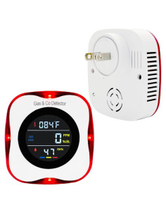 Detector de Monóxido de Carbono y Gas Natural CHENGHEM 4 en 1