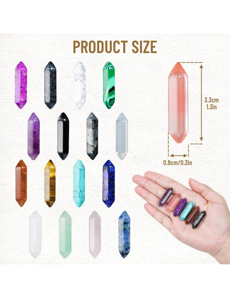 Conjunto de 17 Piezas de Cristales Sanadores Modacraft