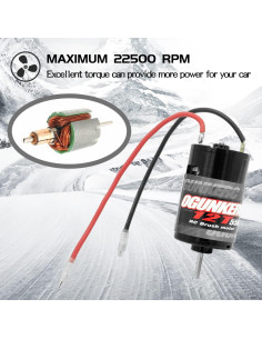 Motor RC 550 OGUNKE 12T para Traxxas Slash y más 2