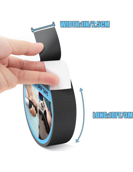 Cinta de Agarre de Goma Yorwe 2.5cm x 3m Antideslizante