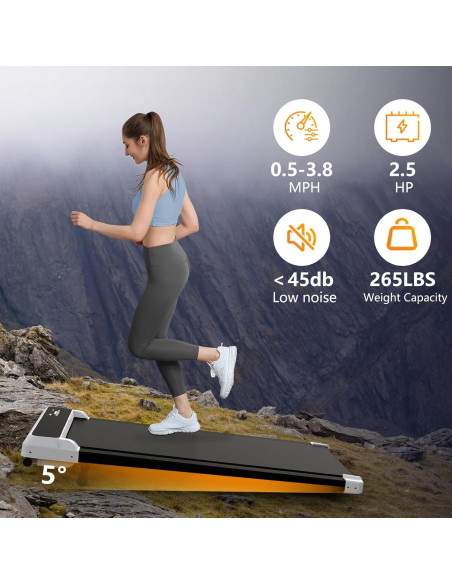 Caminadora 2 en 1 JURITS C7W Compacta Bajo Escritorio 120.2 kg