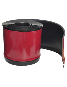 Moldura Zócalo Flexible Autoadhesiva Vinilo Negro 3.05m x 10.16cm