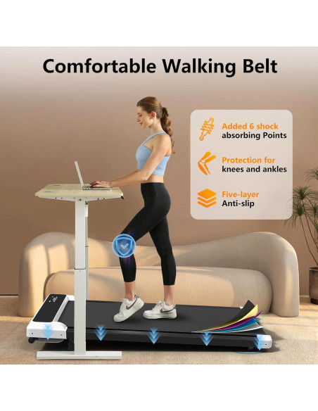 Caminadora 2 en 1 JURITS C7W Compacta Bajo Escritorio 120.2 kg