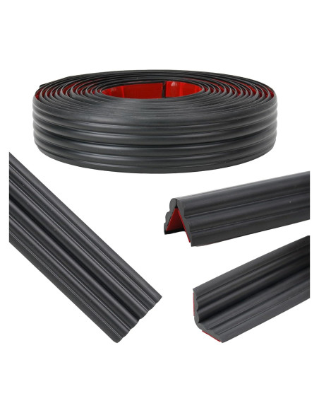 Moldura Flexible ZOWZOW 3 m Negra Peel and Stick para Esquinas Moldura Flexible ZOWZOW 3 m Negra Peel and Stick para Esquinas