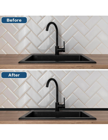 Moldura Flexible ZOWZOW 3 m Negra Peel and Stick para Esquinas