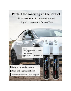 Pintura de Retoque Blanca Perla SYOAUTO para Tesla Model Y 3 X S 2