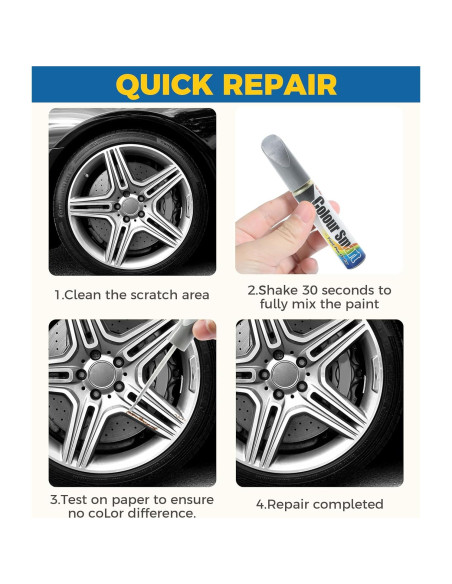 Pintura de Retoque UBOG para Llantas Plata 29.6ml