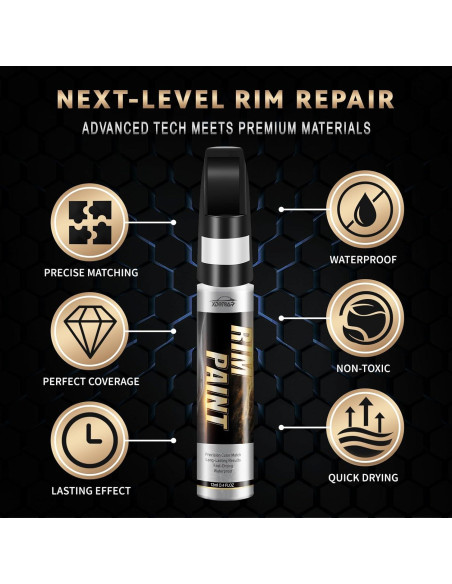 Pintura para Llantas Plateada xdotoar 12 ml Resistente al Agua