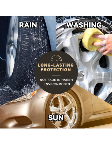 Pintura para Llantas Plateada xdotoar 12 ml Resistente al Agua