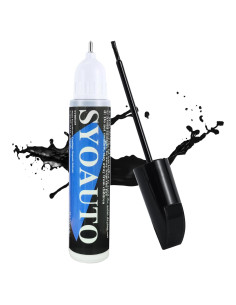 Pintura de Retoque SYOAUTO Negra Brillante 11.8 ml 2 en 1