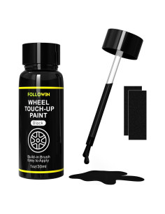 Pintura de Retoque Negra para Llantas FOLLOWIN 30ml