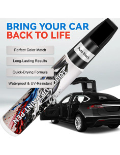 Pintura de Retoque Automotriz xdotoar 12ml Negro Puro Brillante 2