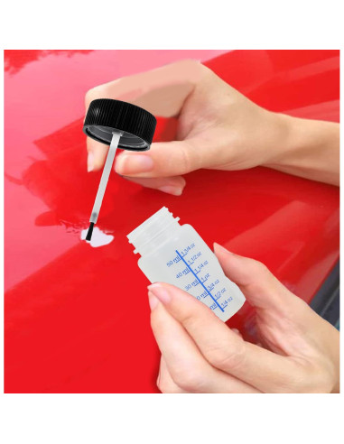 Paquete de 10 Botellas Vacías 60ml Yuanwovv con Brocha y Canica