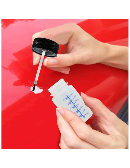 Paquete de 10 Botellas Vacías 60ml Yuanwovv con Brocha y Canica