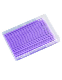 100 Pinceles de Retoque Automotriz Yuanwovv 1.5mm Púrpura