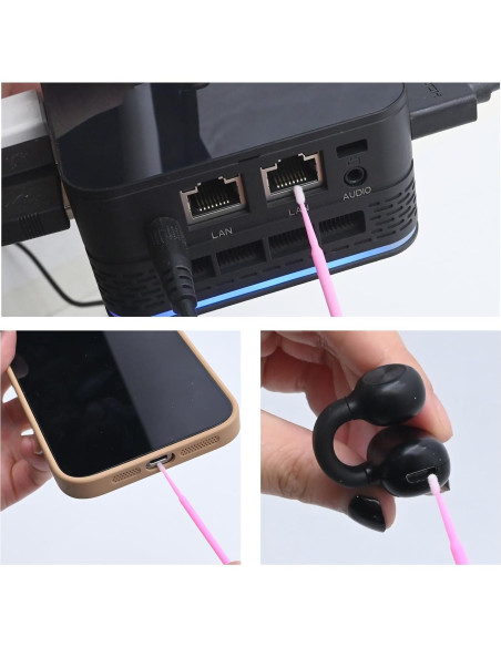 Pinceles de Retoque Automotriz Saihisday 300Pcs 2.5mm 2.0mm 1.5mm