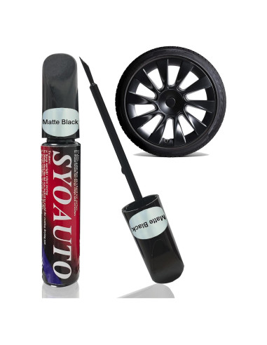 Pintura de Retoque SYOAUTO para Llantas Negras Mate Tesla Model Y