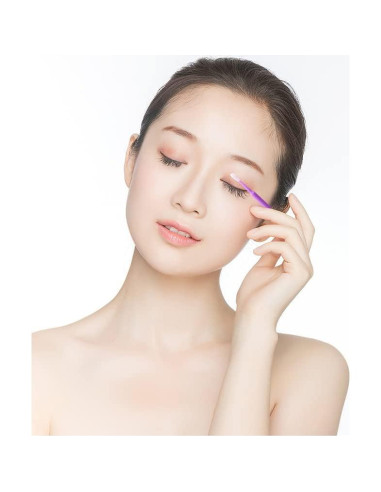 100 Pinceles de Retoque Automotriz Yuanwovv 1.5mm Púrpura